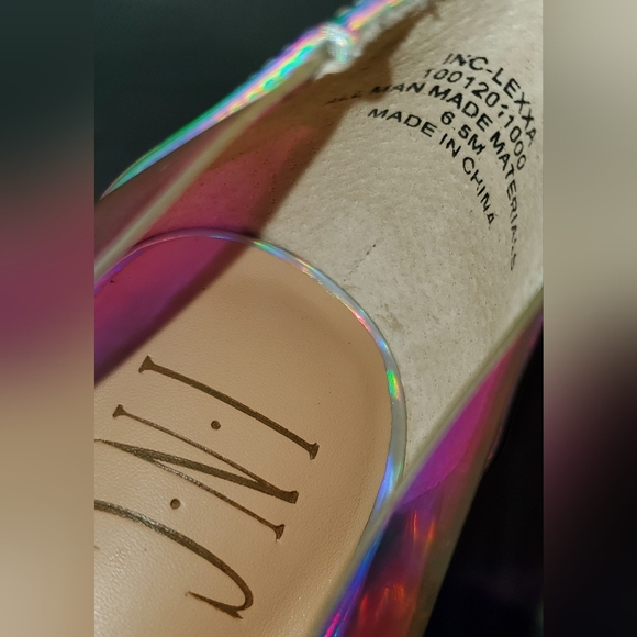 NWT INC International Concepts Lexxa Clear Vinyl Pumps gasoline vinyl - Picture 4 of 7